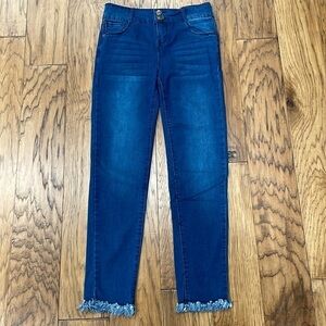 Freestyle Girls size 12 high waist jeans frayed hem